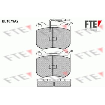 FTE Bremsbelagsatz, Scheibenbremse 9010025 für 424511