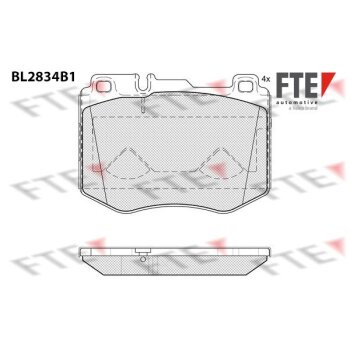 FTE Bremsbelagsatz, Scheibenbremse 9011098 für...
