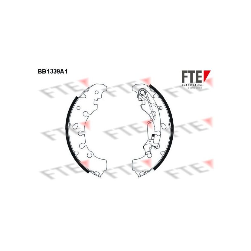 FTE Bremsbackensatz 9100092 für 77366054