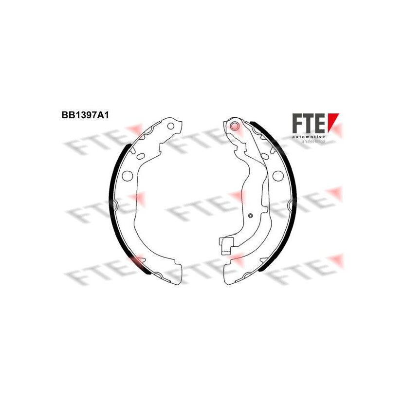 FTE Bremsbackensatz 9100132 für 440607493R
