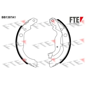 FTE Bremsbackensatz 9100132 für 440607493R