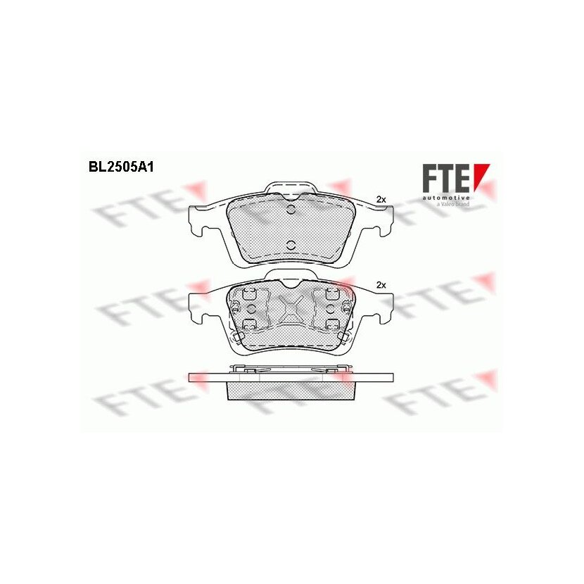 FTE Bremsbelagsatz, Scheibenbremse 9010768 für 1233679