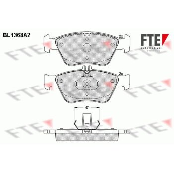 FTE Bremsbelagsatz, Scheibenbremse 9010146 für...