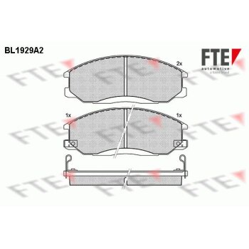 FTE Bremsbelagsatz, Scheibenbremse 9010519 für...