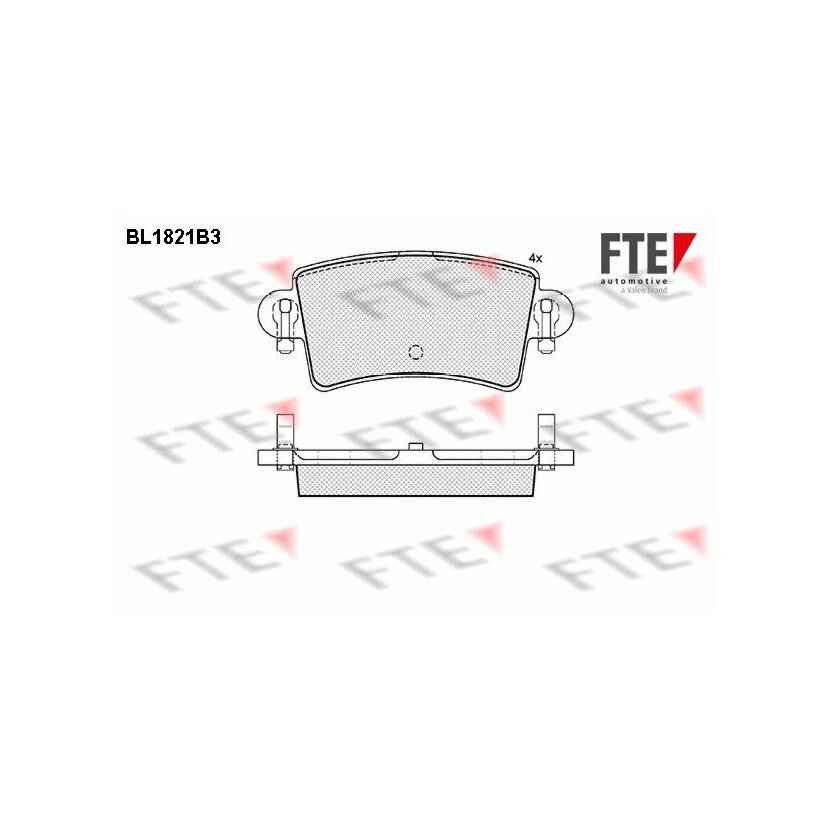 FTE Bremsbelagsatz, Scheibenbremse 9010399 für 44060-00QAE