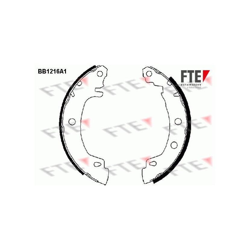 FTE Bremsbackensatz 9100043 für 7701204835