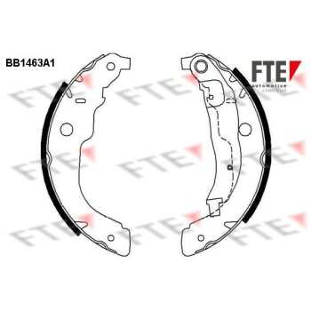 FTE Bremsbackensatz 9100181 für 1619229680