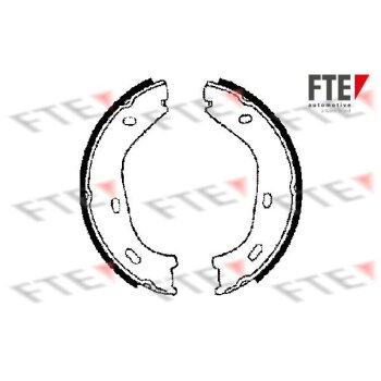 FTE Bremsbackensatz, Feststellbremse 9100002 für...