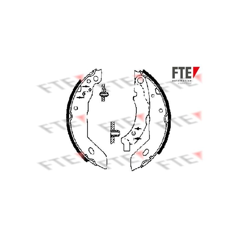 FTE Bremsbackensatz 9100006 für 4241-25