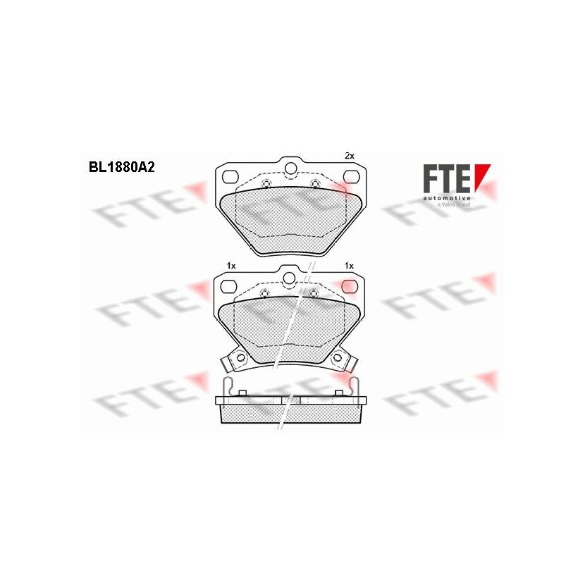 FTE Bremsbelagsatz, Scheibenbremse 9010465 für 04466-20090