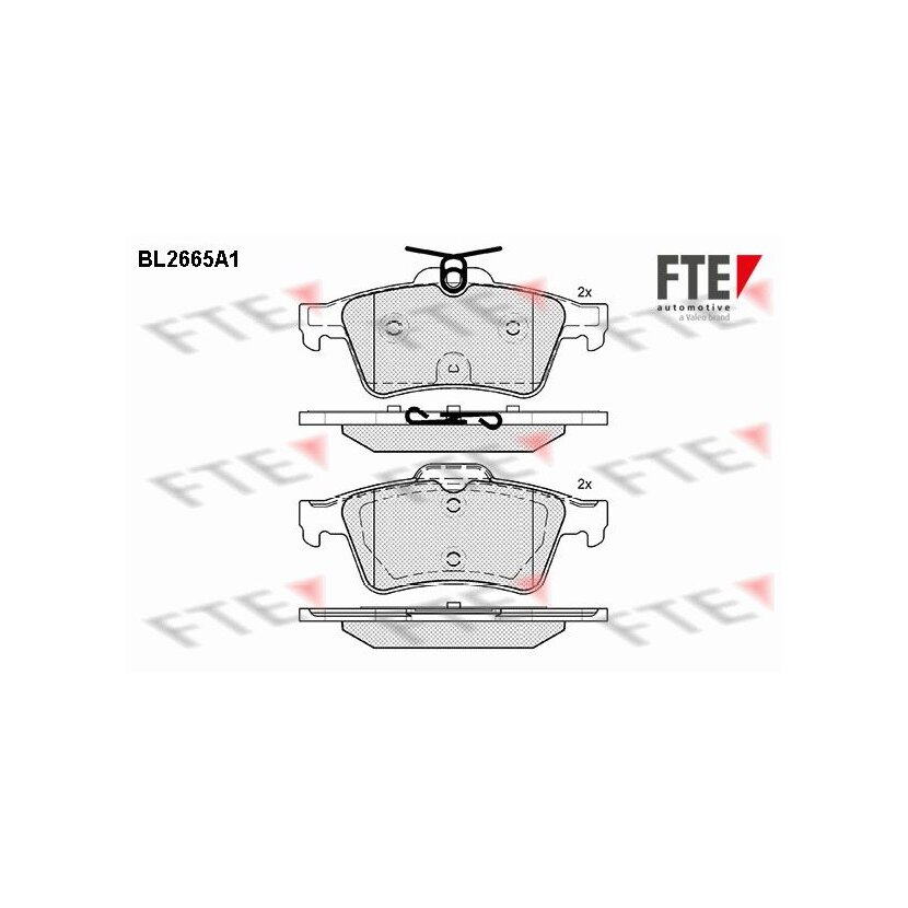 FTE Bremsbelagsatz, Scheibenbremse 9010903 für 4254-A8