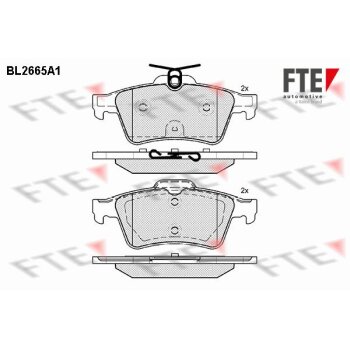 FTE Bremsbelagsatz, Scheibenbremse 9010903 für 4254-A8