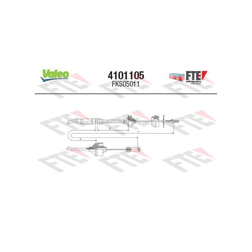 FTE Seilzug, Kupplungsbetätigung 4101105 für 2150-R1