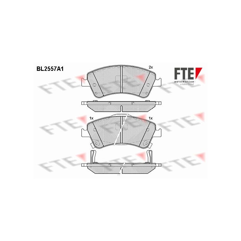 FTE Bremsbelagsatz, Scheibenbremse 9010811 für 04465-02190