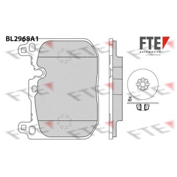 FTE Bremsbelagsatz, Scheibenbremse 9011212 für 34 10...
