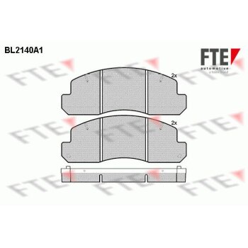 FTE Bremsbelagsatz, Scheibenbremse 9010685 für...