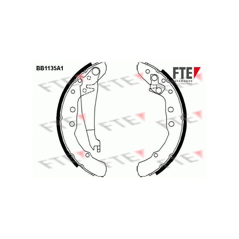 FTE Bremsbackensatz 9100023 für 357609525C