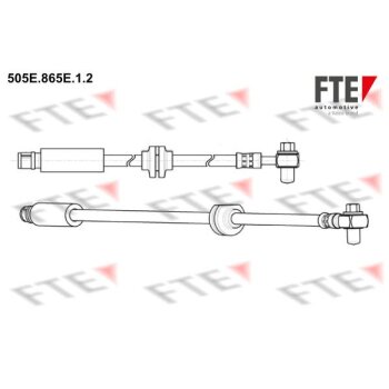 FTE Bremsschlauch 505E.865E.1.2 - 505E865E12 für...