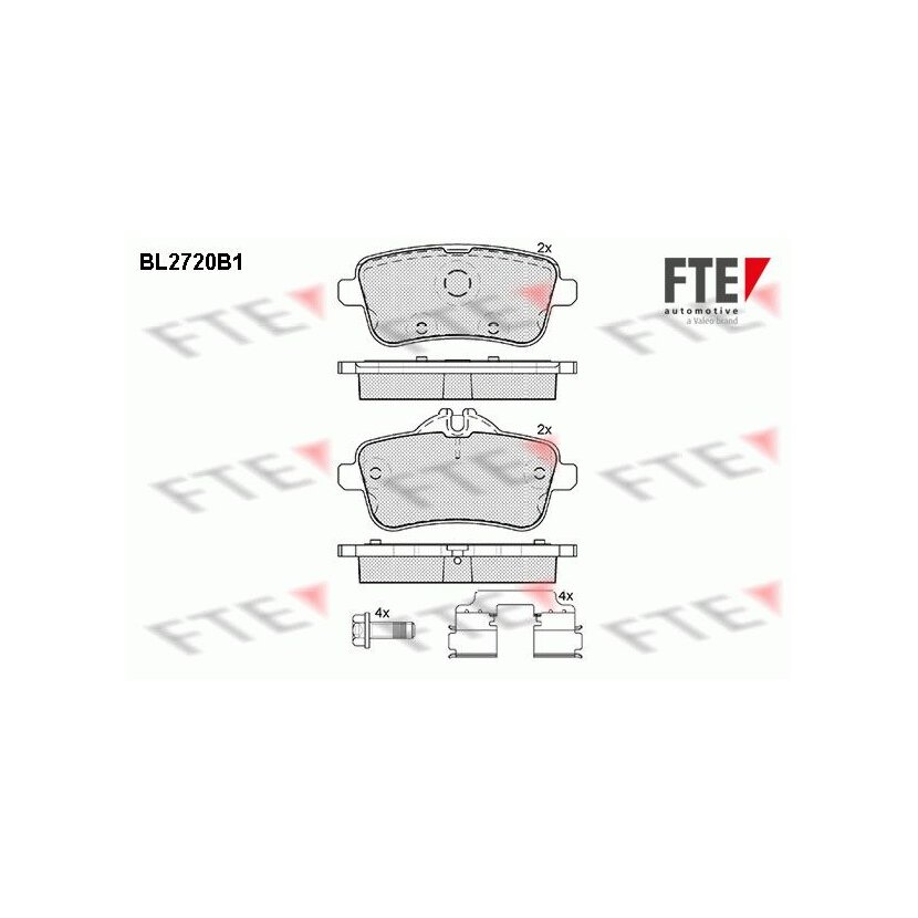 FTE Bremsbelagsatz, Scheibenbremse 9010945 für 0064204020