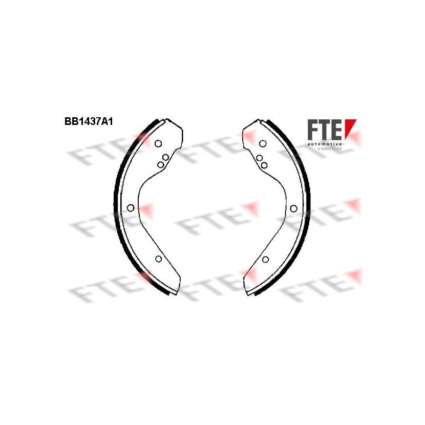 FTE Bremsbackensatz 9100161 für 113609237H