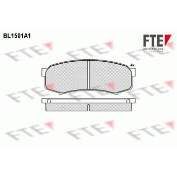 FTE Bremsbelagsatz, Scheibenbremse 9010225 für 4605A389