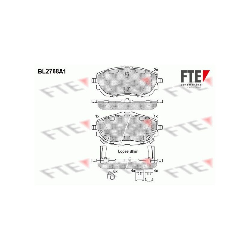 FTE Bremsbelagsatz, Scheibenbremse 9010975 für 04465-02390