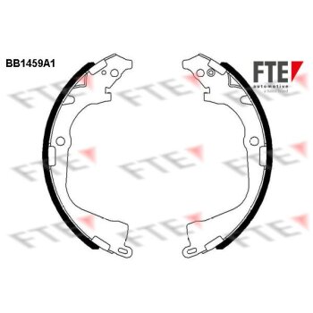 FTE Bremsbackensatz 9100177 für 2H0698525