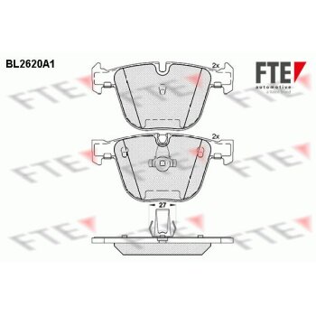 FTE Bremsbelagsatz, Scheibenbremse 9010868 für 34 21...