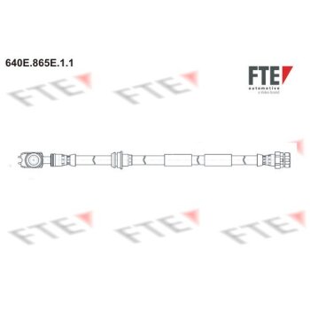 FTE Bremsschlauch 640E.865E.1.1 - 640E865E11 für 5Q0...