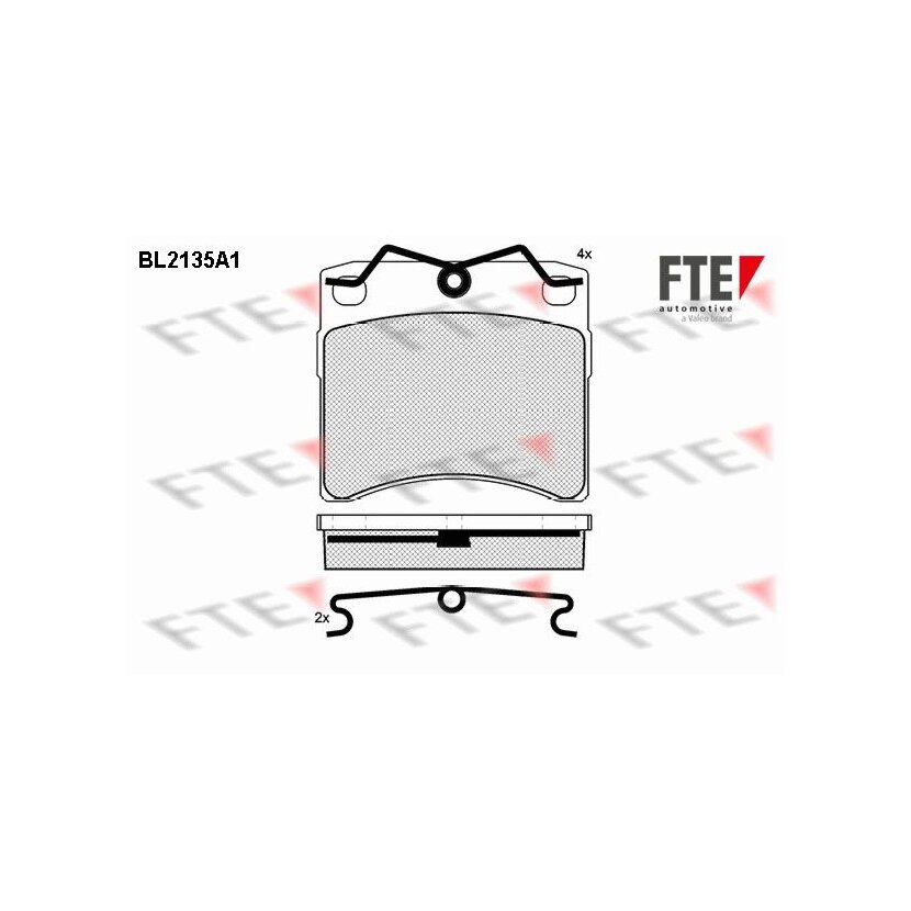 FTE Bremsbelagsatz, Scheibenbremse 9010683 für 701615151