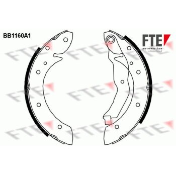 FTE Bremsbackensatz 9100032 für 7701204883
