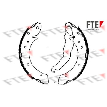 FTE Bremsbackensatz 9100018 für 34 21 1 160 504