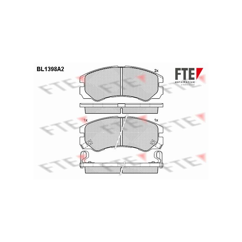 FTE Bremsbelagsatz, Scheibenbremse 9010170 für 97113888