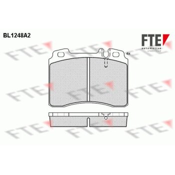 FTE Bremsbelagsatz, Scheibenbremse 9010074 für...