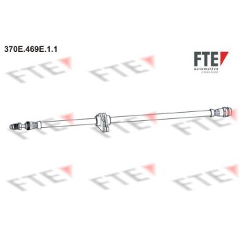 FTE Bremsschlauch 370E.469E.1.1 - 370E469E11 für 34...