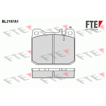 FTE Bremsbelagsatz, Scheibenbremse 9011033 für 001...