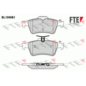 FTE Bremsbelagsatz, Scheibenbremse 9010549 für 31341324
