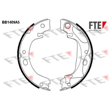FTE Bremsbackensatz, Feststellbremse 9100142 für...