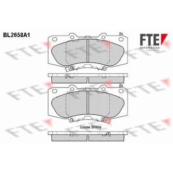 FTE Bremsbelagsatz, Scheibenbremse 9010897 für...