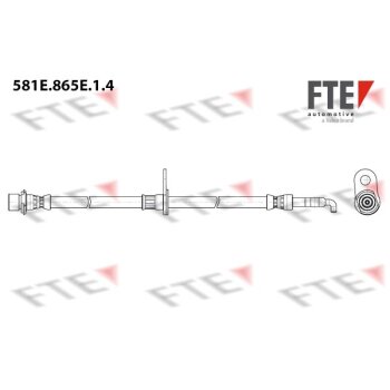 FTE Bremsschlauch 581E.865E.1.4 - 581E865E14 für...