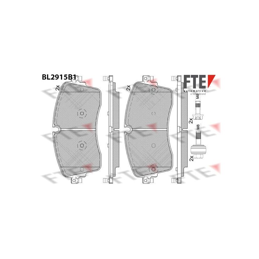 FTE Bremsbelagsatz, Scheibenbremse 9011158 für JDE39759