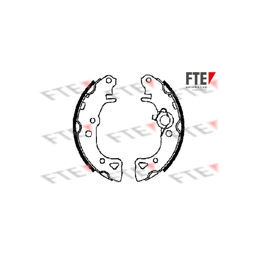 FTE Bremsbackensatz 9100011 für 4241-E7