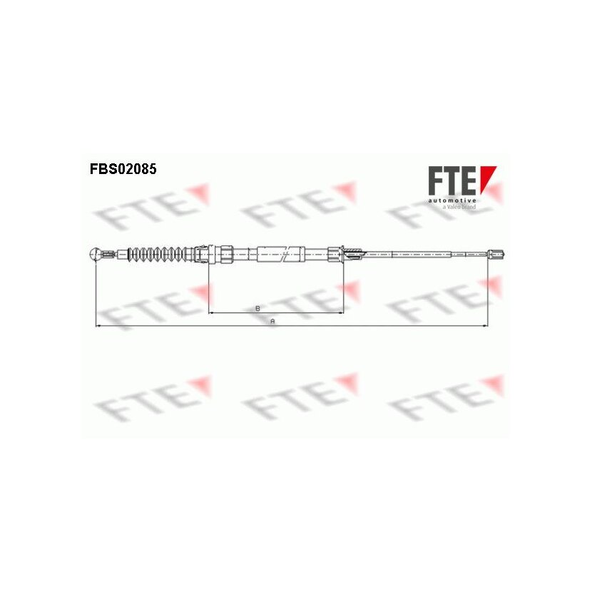 FTE Seilzug, Feststellbremse 9250085 für 1T0609721F
