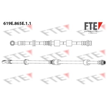 FTE Bremsschlauch 619E.865E.1.1 - 619E865E11 für 4806H8