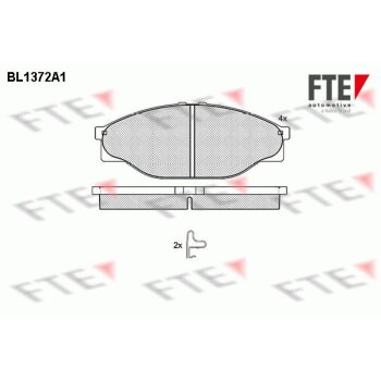 FTE Bremsbelagsatz, Scheibenbremse 9010149 für...