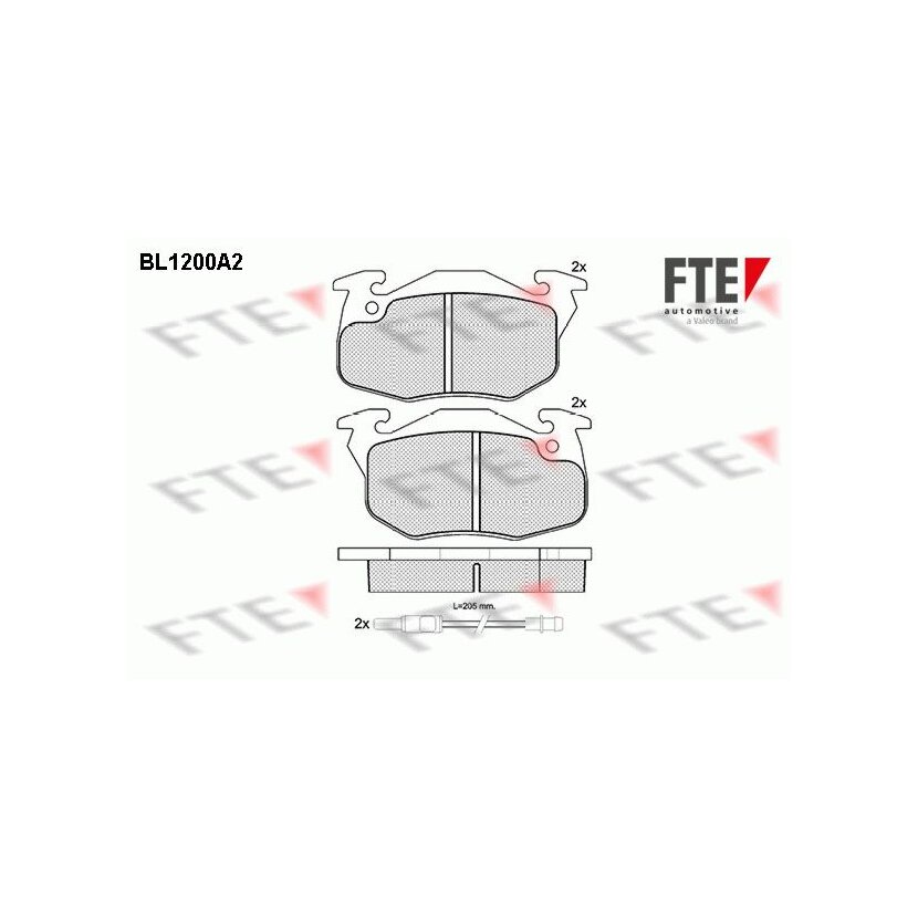 FTE Bremsbelagsatz, Scheibenbremse 9010057 für 4252-73