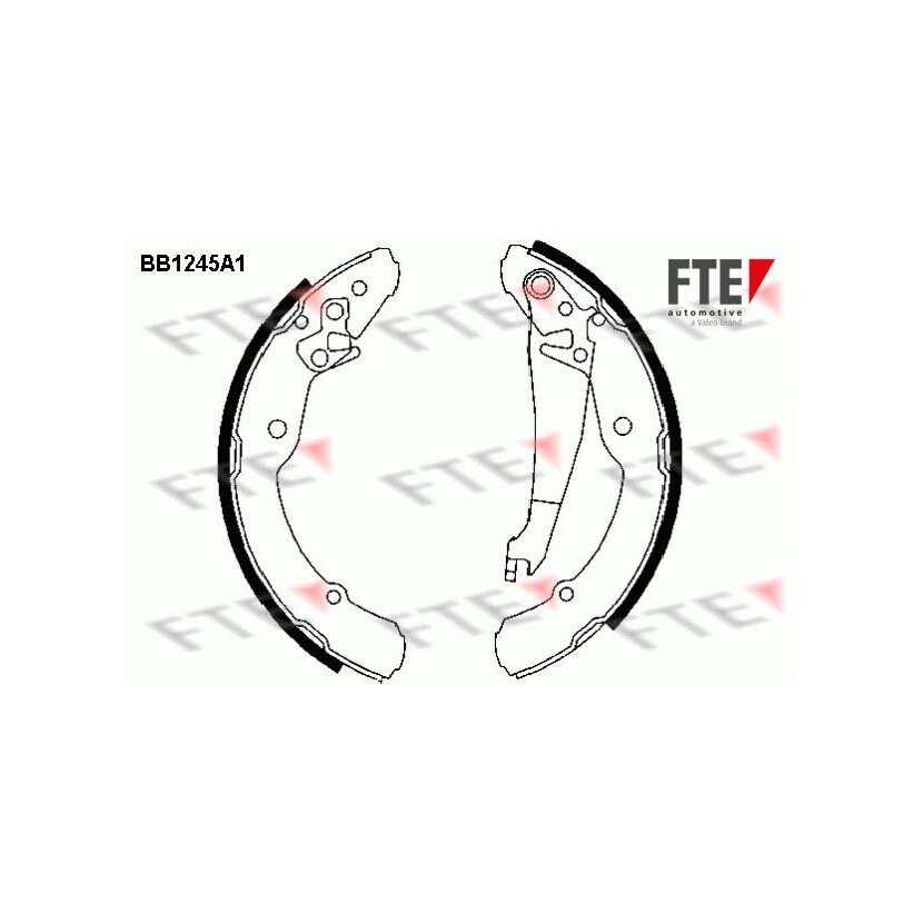 FTE Bremsbackensatz 9100049 für 1J0698525B