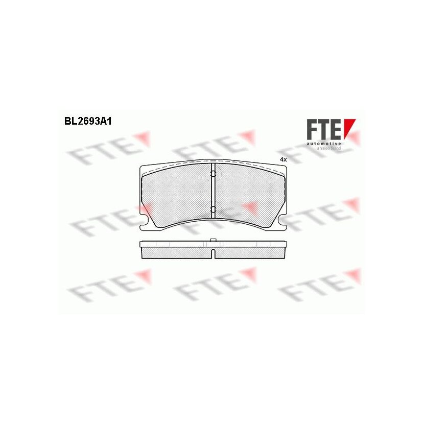 FTE Bremsbelagsatz, Scheibenbremse 9010922 für 7W8M-2M008