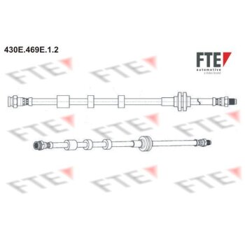 FTE Bremsschlauch 430E.469E.1.2 - 430E469E12 für...