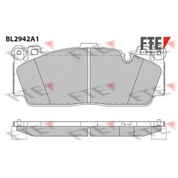 FTE Bremsbelagsatz, Scheibenbremse 9011186 für...